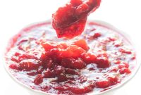 Healthy Whole30 Keto Cranberry Sauce