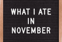 My Clean Keto and Whole30 Food Diary November 2019