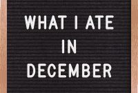 December 2019 Clean Keto and Whole30 Food Diary