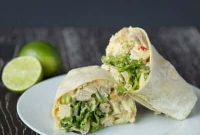 Golden Curry Apple Chicken Wraps