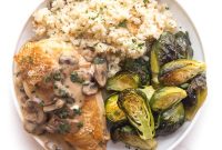 Satisfying Whole30 Keto Chicken with Velvety Mushroom Gravy