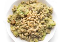 Zesty Pesto Cauliflower Rice Stir Fry Whole30 Keto