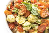 Fresh Keto Pesto Caprese Salad