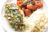 One-Pan Keto Basil Butter Chicken and Tomatoes