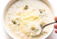 Creamy Instant Pot Keto Broccoli Cheddar Soup