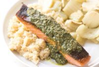 Whole30 Keto Salmon with Zesty Orange Parsley Sauce