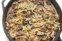 Velvety Keto Beef Stroganoff with Earthy Mushrooms