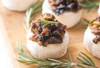 Keto Brie Bites with Caramelized Onion and Rosemary