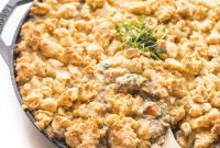 Savory Keto Chicken Pot Pie Crumble