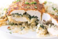 Keto Stuffed Chicken with Brie and Spinach