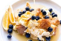 Overnight Lemon Cream Cheese French Toast Bake