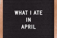 April Food Adventures