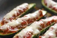Savory Sausage Zucchini Boats