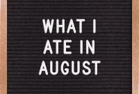 Feasting Through August