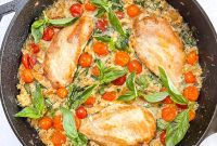 Keto Creamy Tomato Chicken Bake