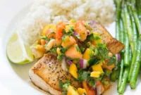 Sun-Drenched Mahi Mahi with Zesty Mango Papaya Salsa