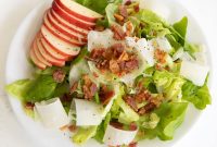 Crisp Butter Lettuce Salad with Bacon, Apple, and Shaved Parmesan