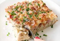 Hearty Ham, Cheese & Potato Protein Bake