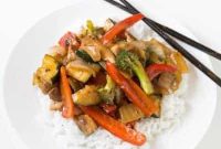 Sizzling Chicken Stir Fry with Broccoli and Sweet Peppers