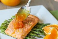 Grilled Salmon with Zesty Maple Glaze