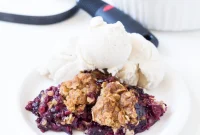 Quick Triple Berry Crumble from Frozen