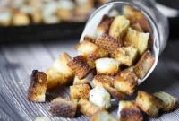 Crispy Garlic Parmesan Croutons