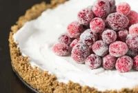 Velvet Coconut Tart with Jeweled Cranberries