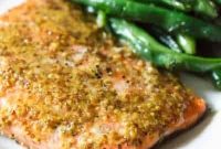 Easy 3-Ingredient Maple Mustard Glazed Salmon