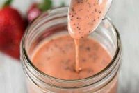 Refreshing Paleo Strawberry Poppyseed Salad Dressing