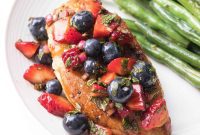 Whole30 Keto Paleo Chicken with Berry Salsa