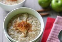 Warm Spiced Apple Steel Cut Oats