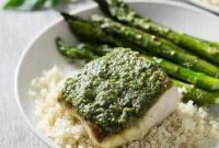 Seared Pesto Mahi Mahi