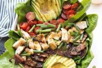 Paleo Honey Mustard Chicken Power Bowl with Crispy Bacon and Avocado