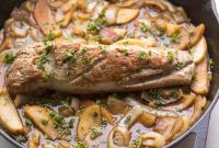 Apple and Onion Braised Pork Tenderloin (Paleo, Whole30)