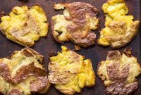 Paleo Whole30 Golden Crispy Smashed Potatoes