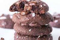 Keto Fudgy Sea Salt Chocolate Cookies