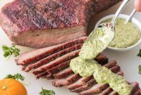 Whole30 Keto Tri Tip with Zesty Orange Parsley Sauce