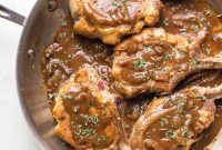 Flavorful Balsamic Mustard Pork Chops Whole30 and Keto