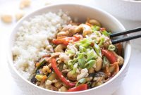 Whole30 and Keto Chicken Stir Fry with Cauliflower Rice