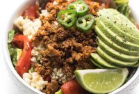 Weeknight Ground Beef Burrito Bowls