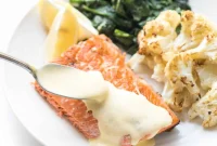 Whole30 Salmon with Effortless Blender Hollandaise