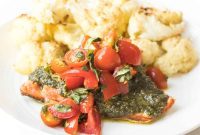 Caprese Pesto Salmon for Whole30 and Keto