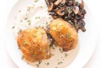 Whole30 Keto Luscious Creamy Mustard Chicken Thighs