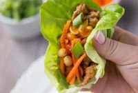 Zesty Asian Turkey Lettuce Cups