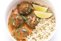 Creamy Keto Thai Curry Meatballs