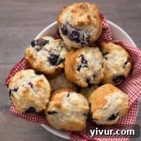 Moist Blueberry Muffins