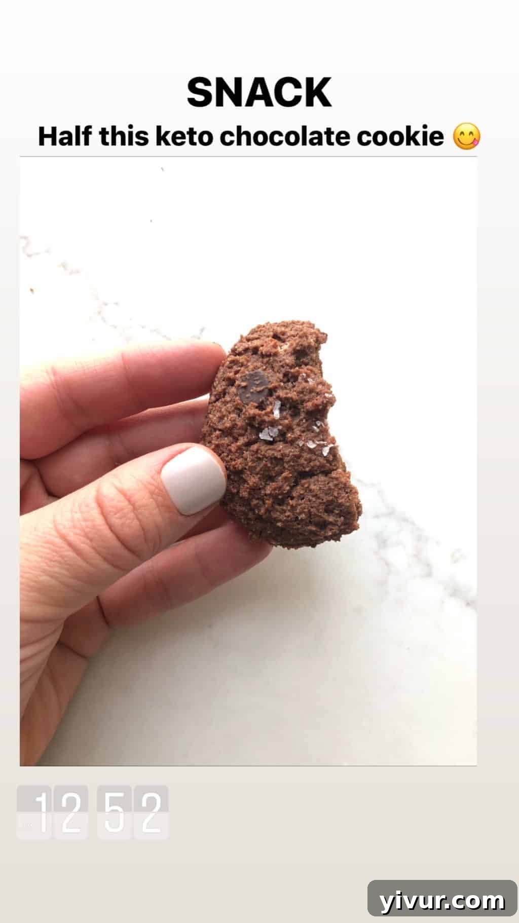 My Clean Keto and Whole30 Food Diary November 2019 67 Keto chocolate cookie, a sweet and compliant treat