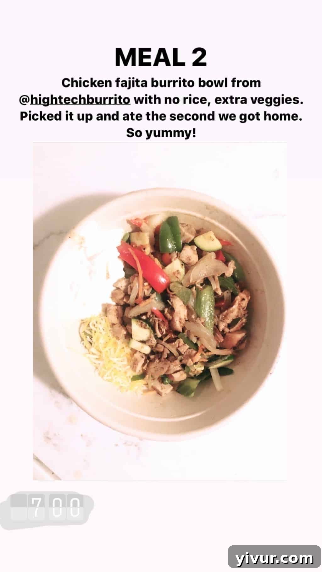 My Clean Keto and Whole30 Food Diary November 2019 58 High Tech Burrito fajita bowl, a healthy and customizable restaurant meal