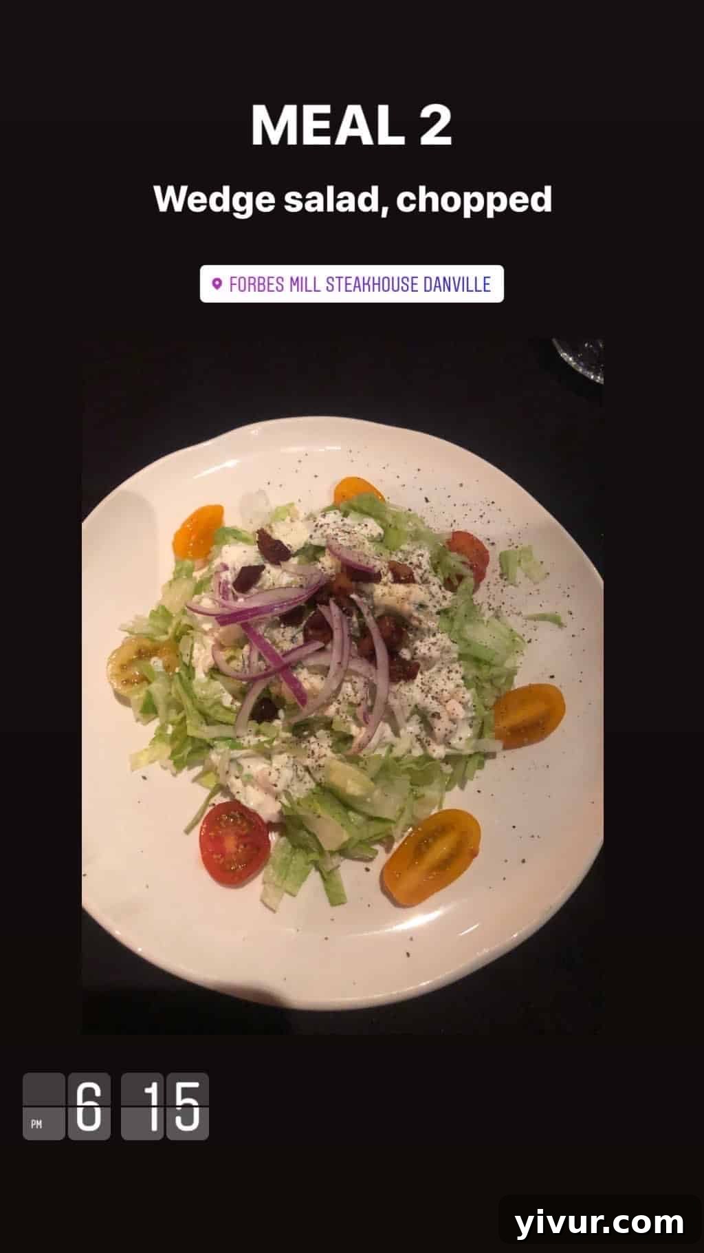 My Clean Keto and Whole30 Food Diary November 2019 46 Chopped wedge salad, a crisp and refreshing side