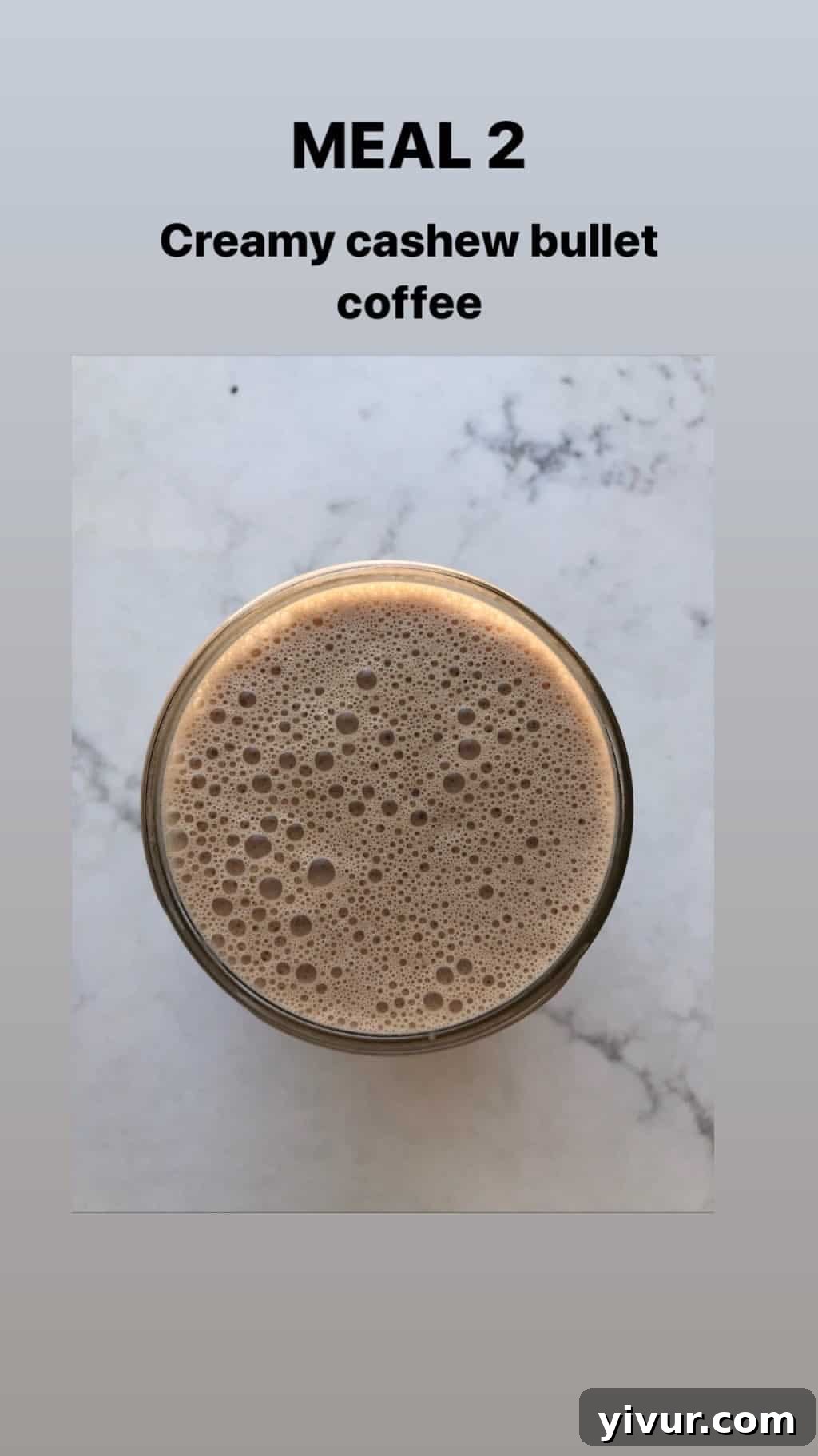 My Clean Keto and Whole30 Food Diary November 2019 76 Creamy cashew bulletproof coffee